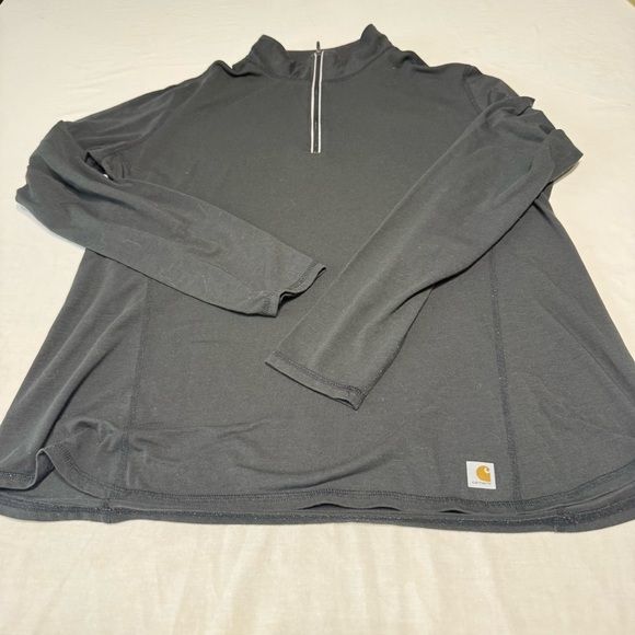 Carhartt Tops - Carhartt Force Sweatshirt Womens Medium Black 1/4 Zip Pullover